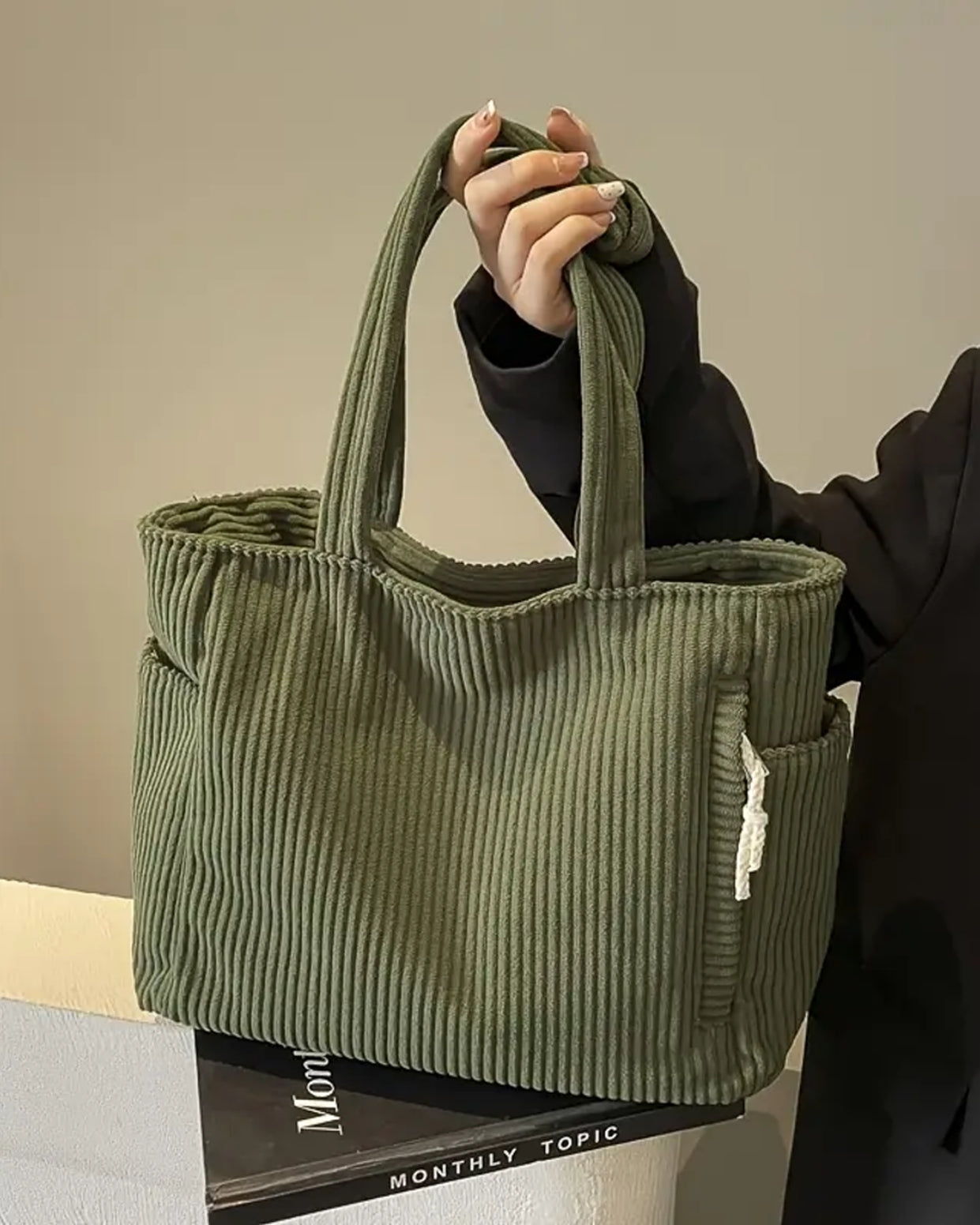 Vela™ — Sac côtelé, chic & spacieux